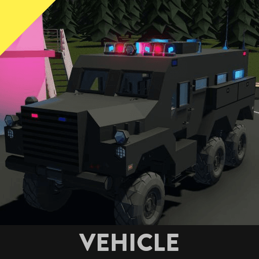 Cougar 6x6 MRAP 1:1 (SWAT Variant) — Stormworks: Build and Rescue Workshop preview