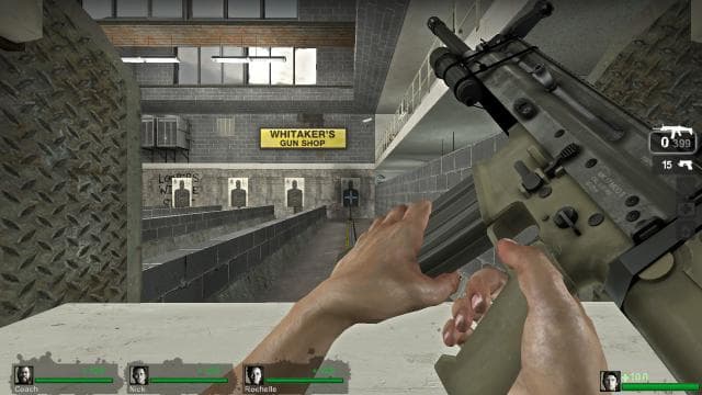 Scar Rifle E3 2009 in (L4D1 animations) *no alt anim* — Left 4 Dead 2 Workshop preview
