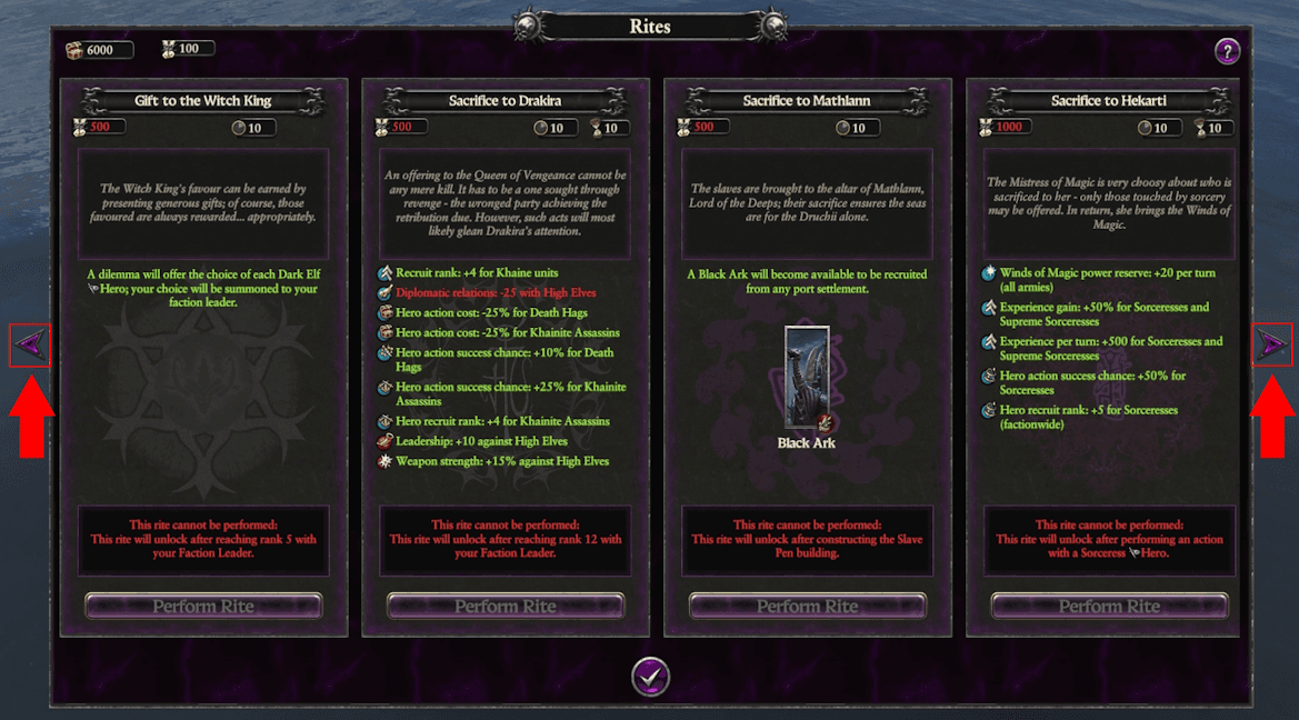 Dark Elves Rites Scrollbar by Rhox — Total War: WARHAMMER III Workshop preview