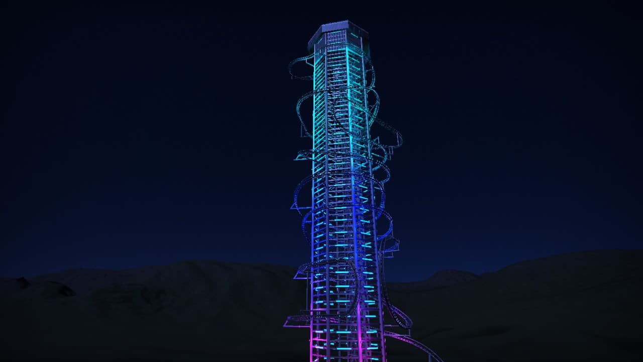 Skytower Coaster — Planet Coaster Workshop preview
