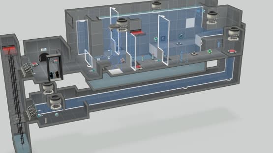 Two lanes — Portal 2 Steam Workshop preview image