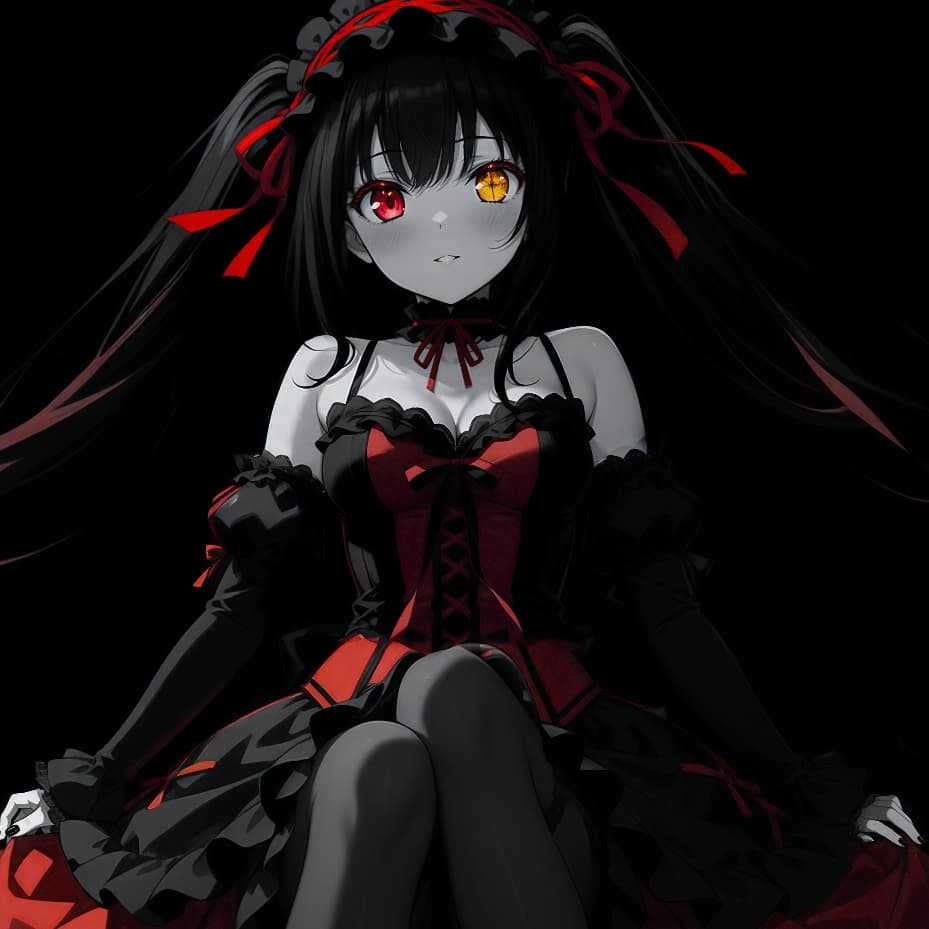 Kurumi Tokisaki [Date A Live] girl dark background 4K — Wallpaper Engine Workshop preview