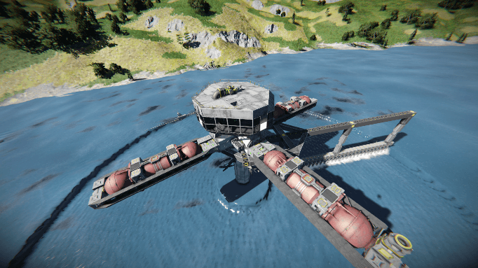 DJR Minging Hydrogen Refinery — Space Engineers Workshop preview