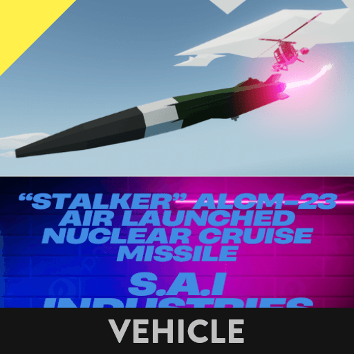 "STALKER" ALCM-23H Air launched nuclear cruise missile (NUKE) (EHCS UPDATE) — Stormworks: Build and Rescue Steam Workshop preview image