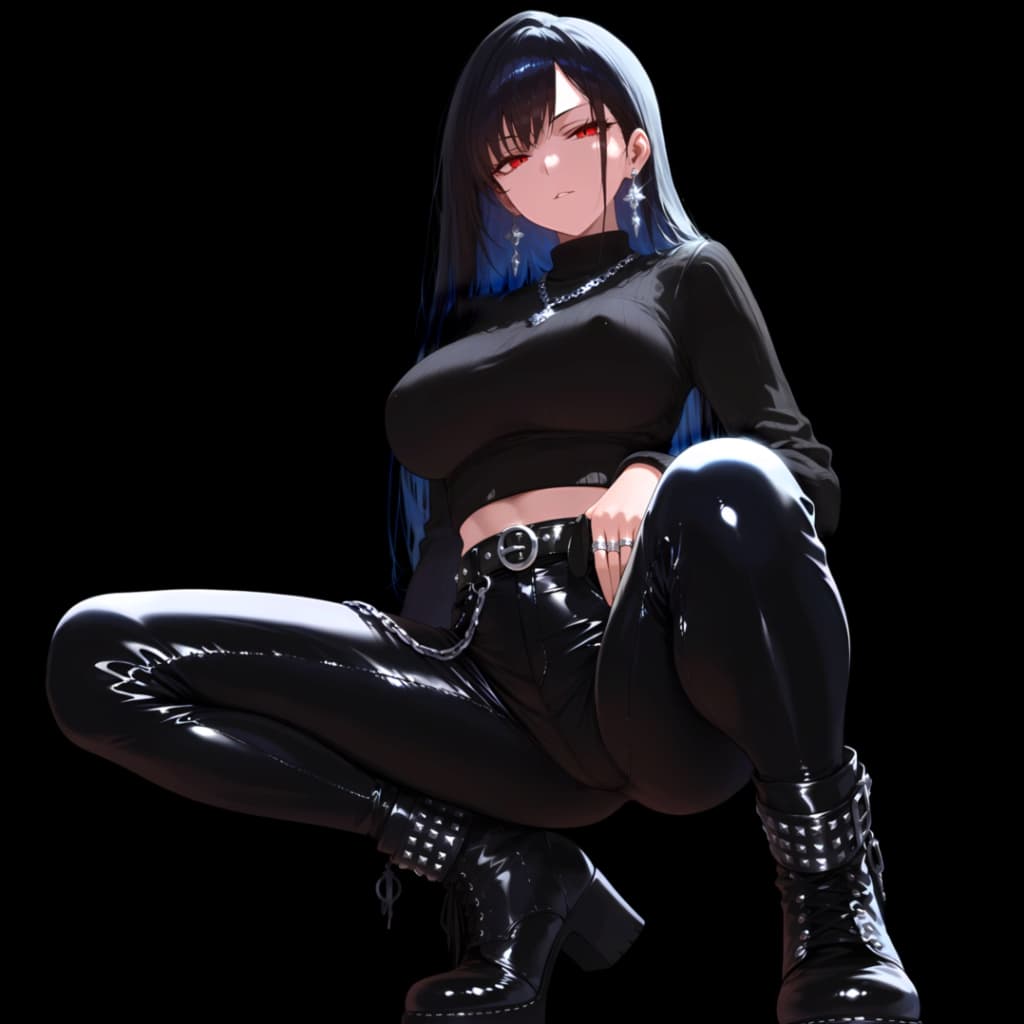 Girl | Dark Background | Dark & Colored Versions | 4K — Wallpaper Engine Workshop preview