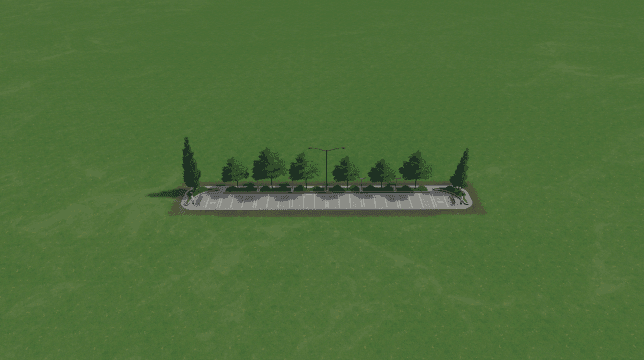 停车场8x1 — Cities: Skylines Steam Workshop preview image