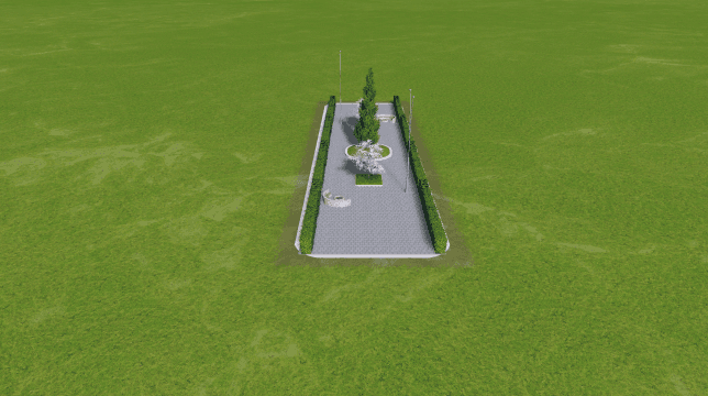 人行道公园2x8 — Cities: Skylines Steam Workshop preview image
