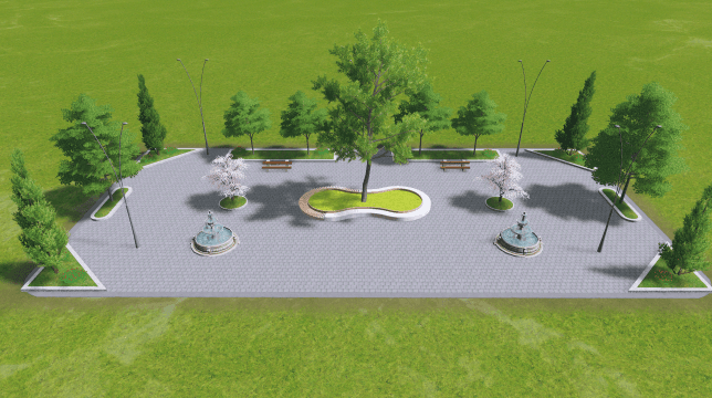 公园8x4 — Cities: Skylines Steam Workshop preview image