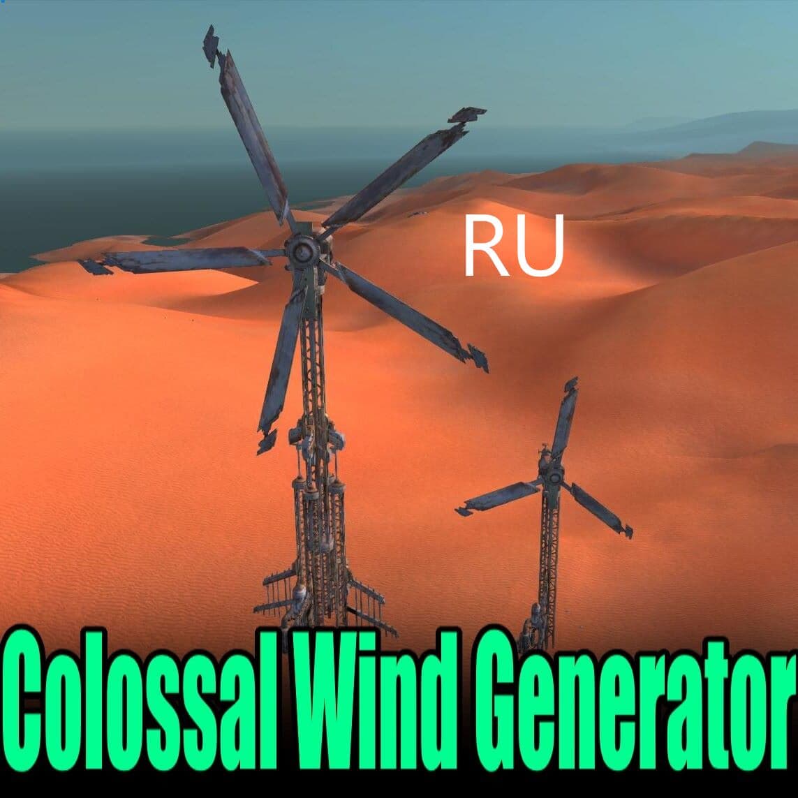 Colossal Wind Generator RUS — Kenshi Workshop preview
