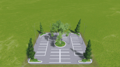 停车场4x4 — Cities: Skylines Steam Workshop preview image