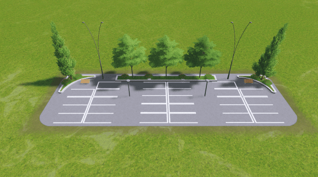 停车场6x2 — Cities: Skylines Steam Workshop preview image