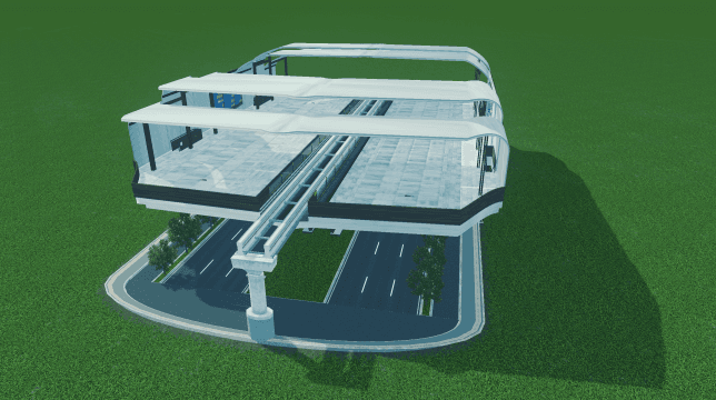 CSUR 6DR 单轨列车站（NS) — Cities: Skylines Workshop preview