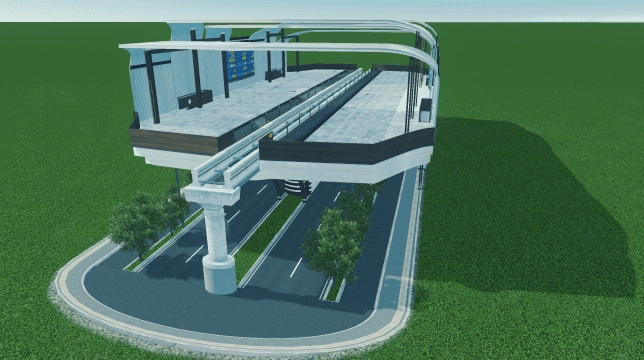 CSUR(12)单轨车站（NS) — Cities: Skylines Steam Workshop preview image