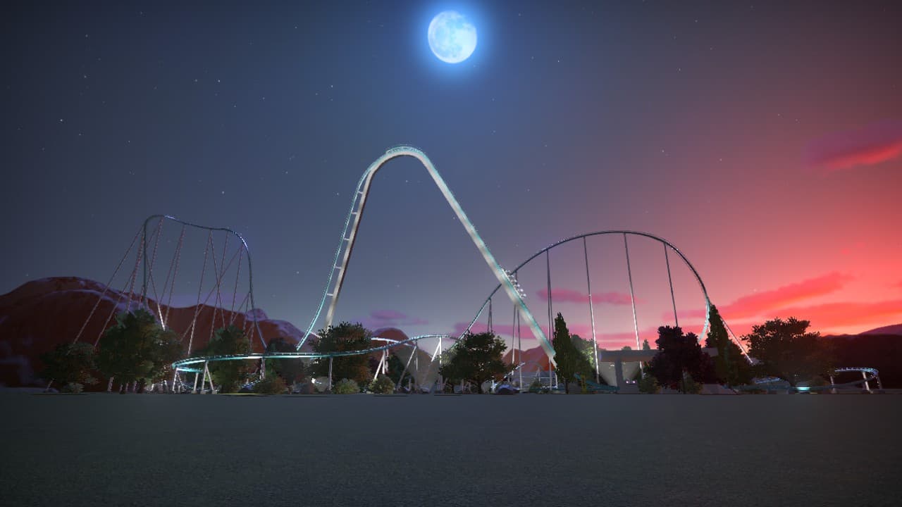 a B&M giga coaster — Planet Coaster Workshop preview