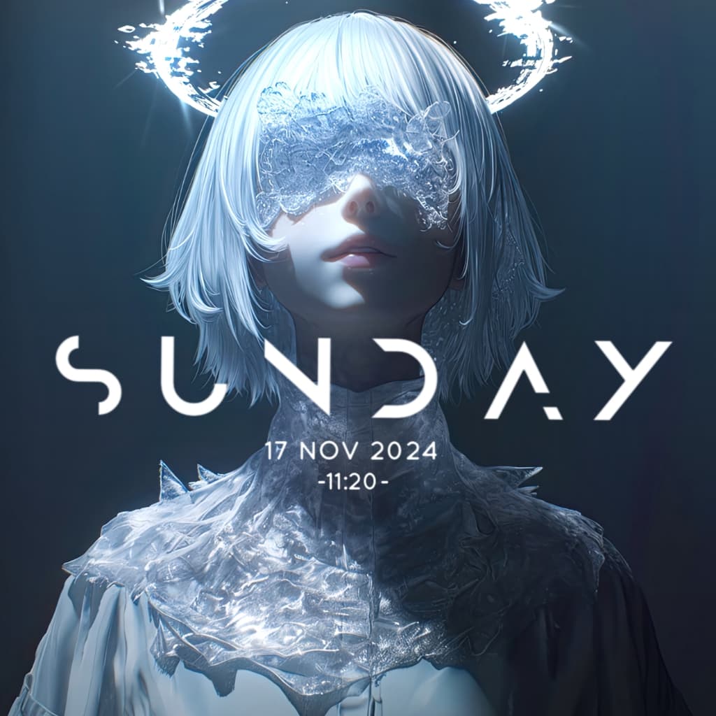 anime-girl-with-white-hair-angel-halo-8k — Wallpaper Engine Workshop preview
