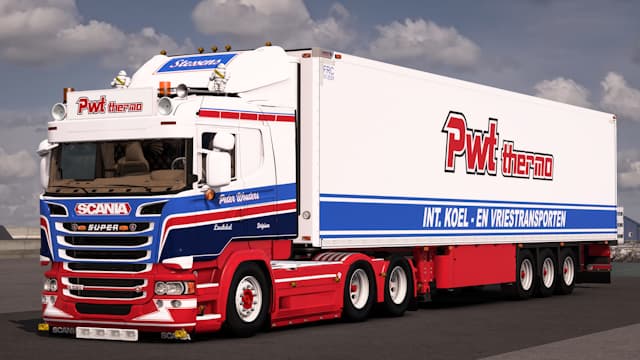 PWT Thermo Scania R580 & Schmitz SKO Combo — Euro Truck Simulator 2 Steam Workshop preview image