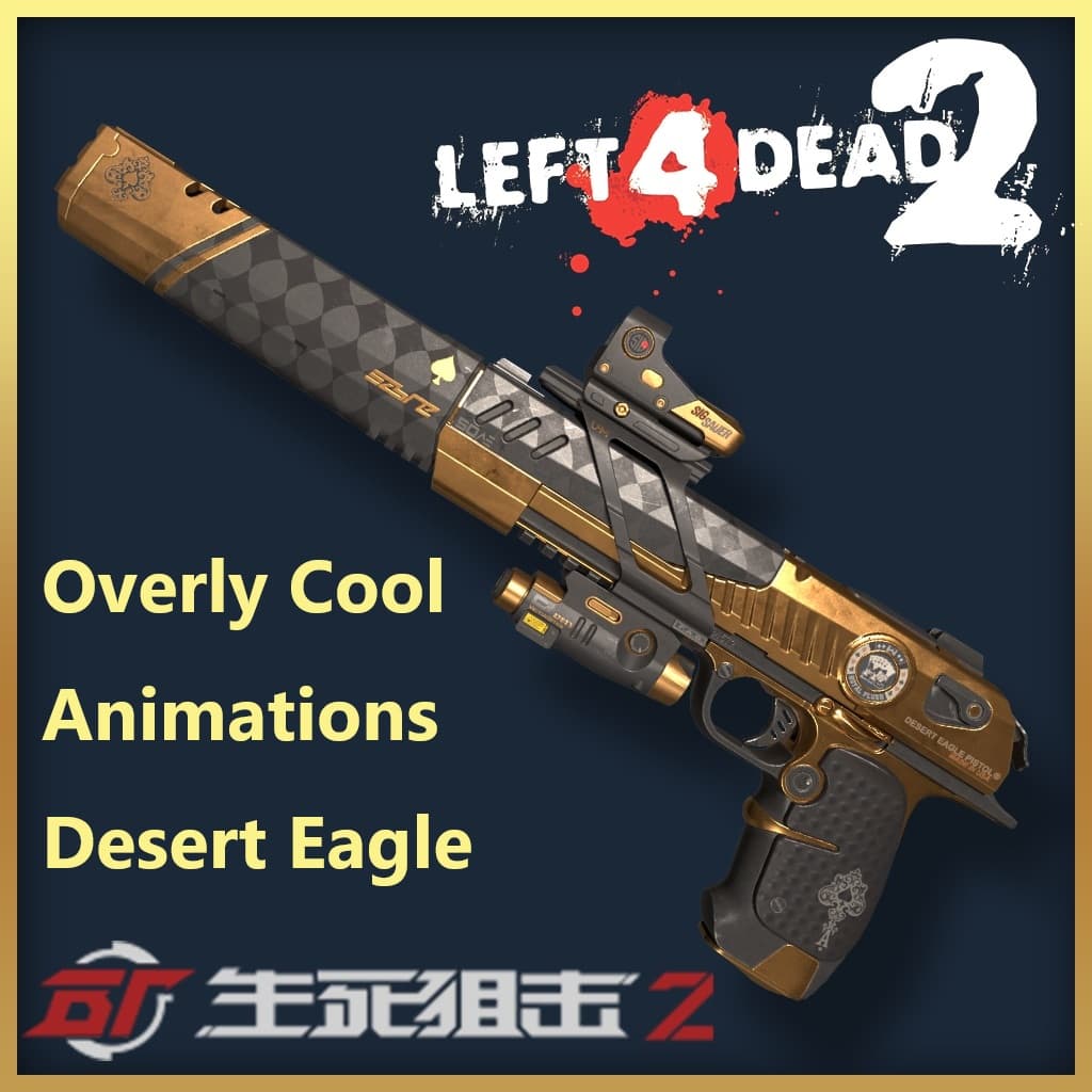 Battle Teams 2 Desert Eagle [BluePrint-Card Trick] [on iiopn's Overly Cool Animation] (replace Magnum)
 — Left 4 Dead 2 Steam Workshop preview image