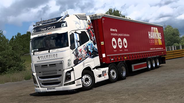 Hawkins Logistics - Volvo FH4 & Krone Profi Liner — Euro Truck Simulator 2 Steam Workshop preview image