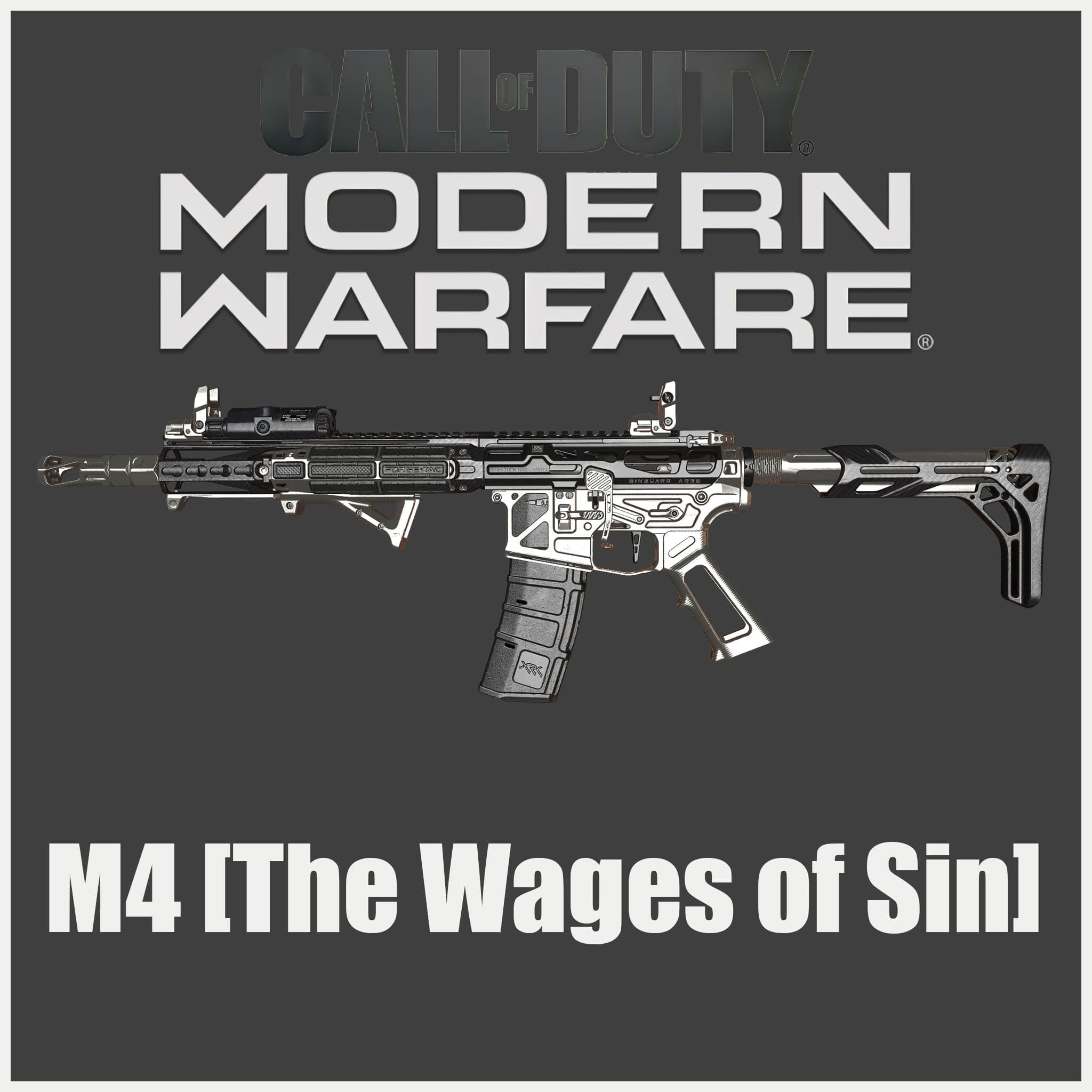 MW2019 M4A1 罪恶薪俸/The Wapes of Sin [With 2 TLS Skins] (replace Rifle M16A2) Silver丨ver
 — Left 4 Dead 2 Steam Workshop preview image