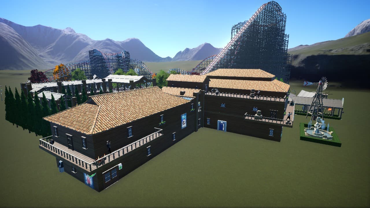 Medusa Steel Coaster con entrada — Planet Coaster Workshop preview