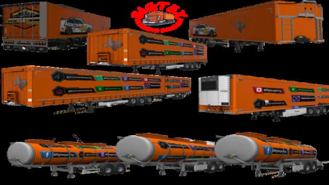 Bigtexgaming truck and social media trailer pack — Euro Truck Simulator 2 Workshop preview