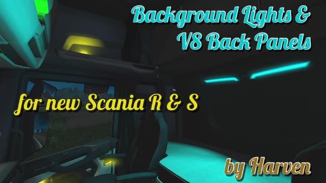 Background Lights & V8 Back Panels for new Scania R & S — Euro Truck Simulator 2 Workshop preview