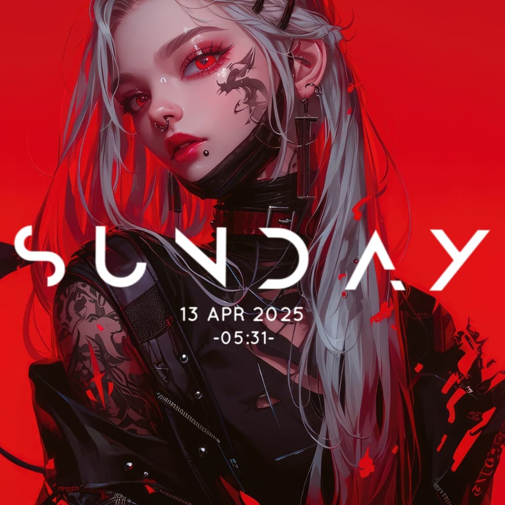 anime-girl-red-eye-white-hair-tattoo-4k — Wallpaper Engine Workshop preview