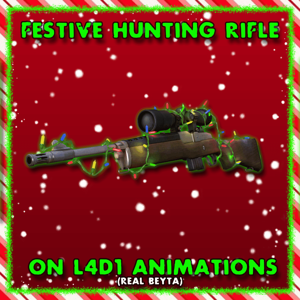 Festive Hunting Rifle on L4D1 Animations: REAL BETA — Left 4 Dead 2 Workshop preview