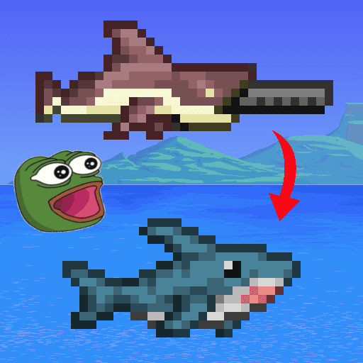 Blahaj Megashark and Minishark — Terraria Steam Workshop preview image