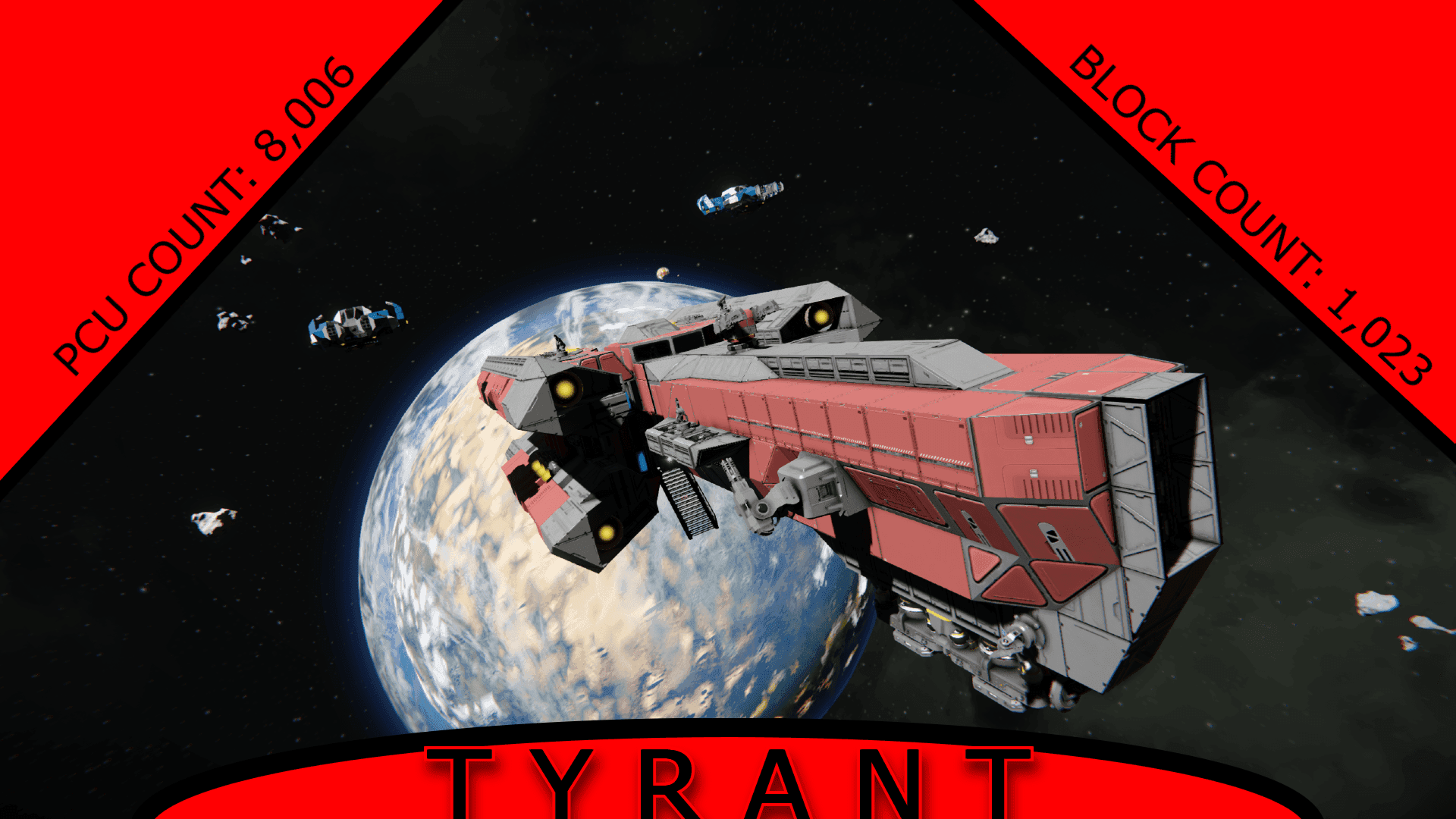 Tyrant-Class Corvette — Space Engineers Workshop preview