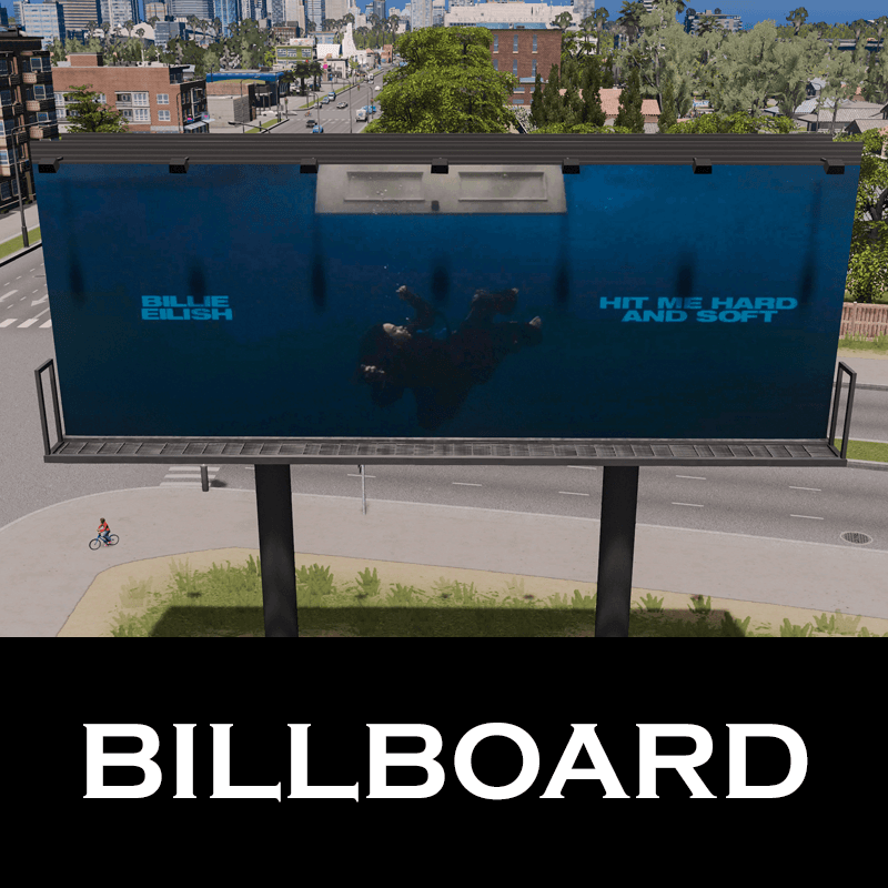 Billboard - 'Hit Me Hard And Soft' — Cities: Skylines Steam Workshop preview image