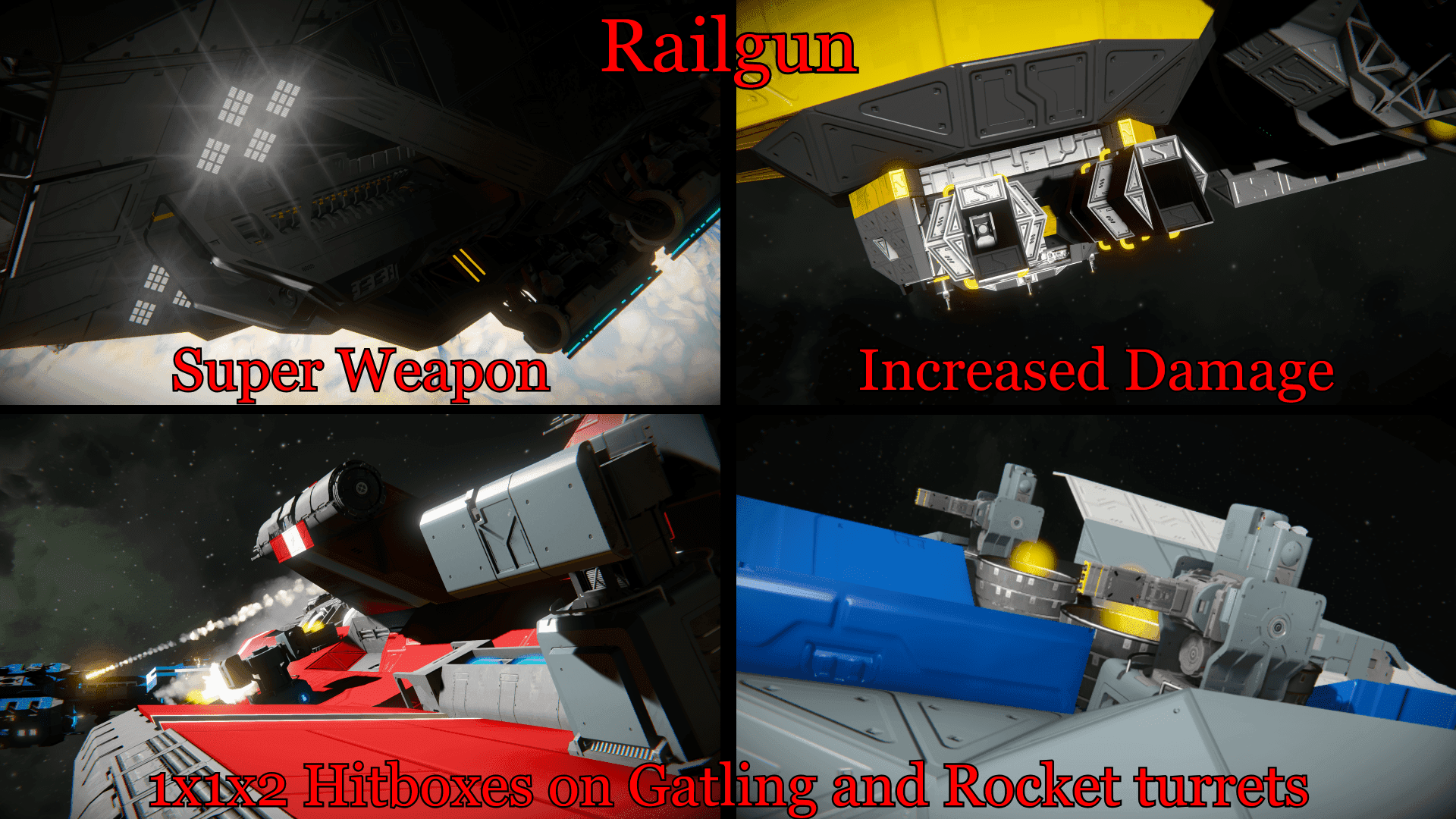 Event Horizon | Vanilla weapons REBALANCE — Space Engineers Workshop preview