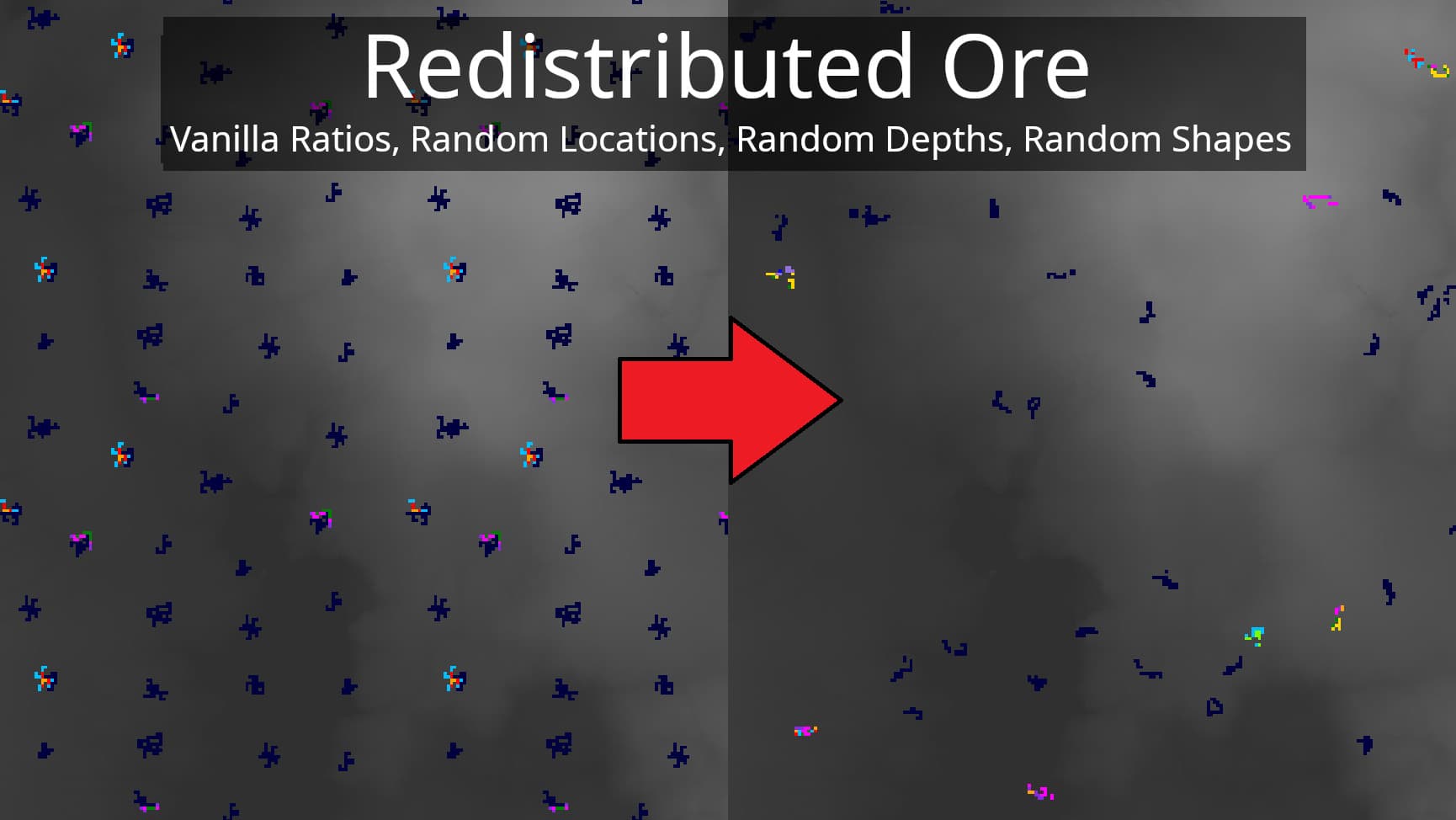 Redistributed Ore 1.1 — Space Engineers Steam Workshop preview image