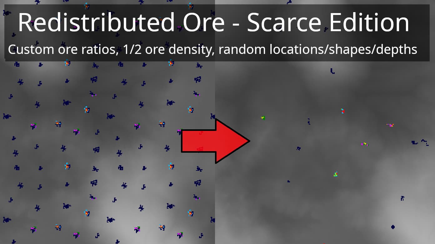 Redistributed Ore - Scarce Editon 1.1 — Space Engineers Steam Workshop preview image