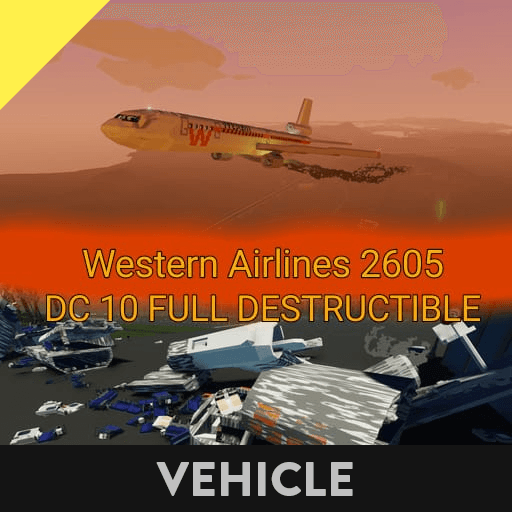 DC 10 Western Airlines(DESTRUCTIBLE) — Stormworks: Build and Rescue Steam Workshop preview image