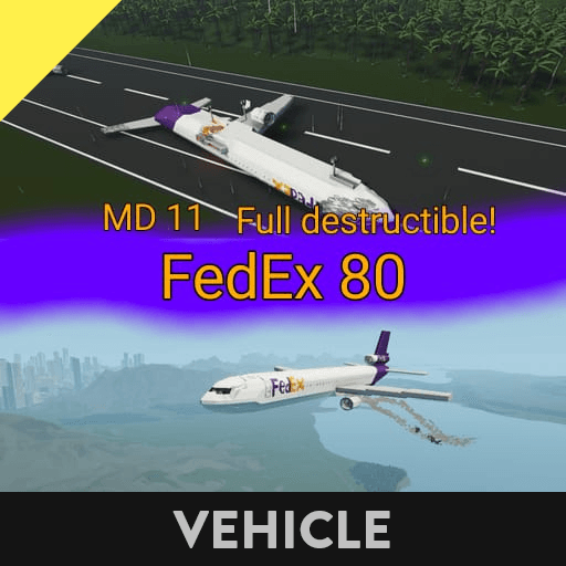 MD-11 FedEx (DESTRUCTIBLE) — Stormworks: Build and Rescue Steam Workshop preview image