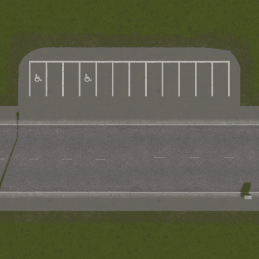 4x1 Parking A — Cities: Skylines Workshop preview