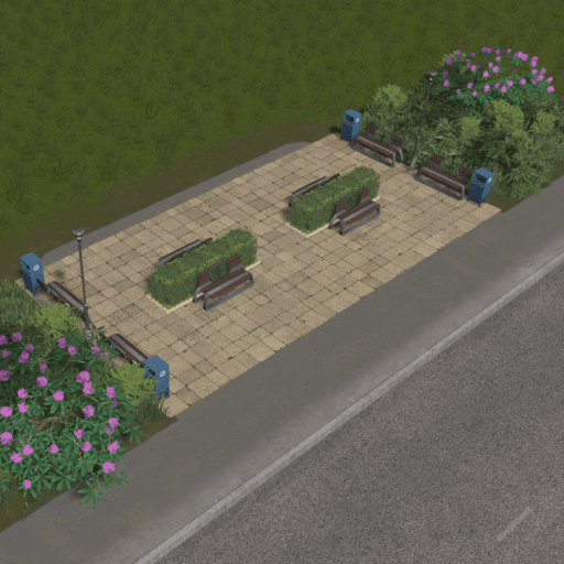 4x1 Plaza B — Cities: Skylines Workshop preview