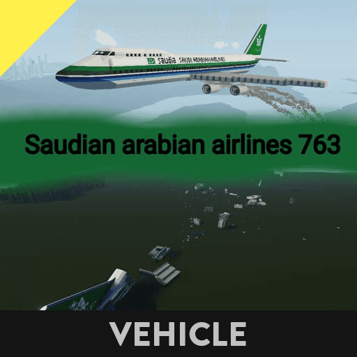 Boeing 747 Saudi Arabian Airlines(destructible) — Stormworks: Build and Rescue Steam Workshop preview image