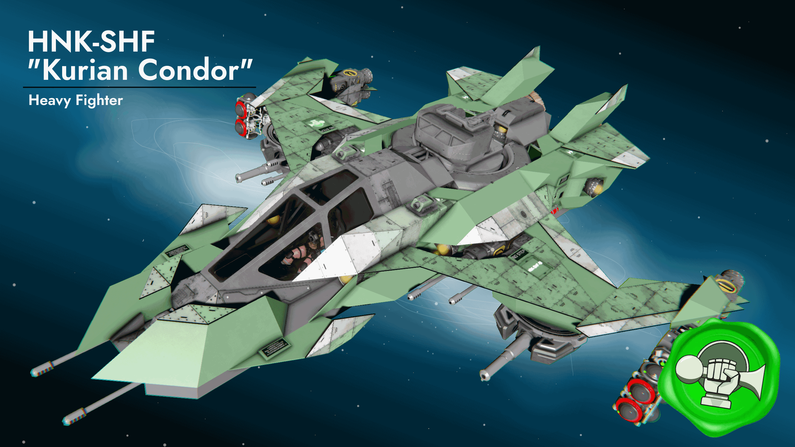 [HNK]-SHF 'Kurian Condor', Heavy Fighter — Space Engineers Steam Workshop preview image