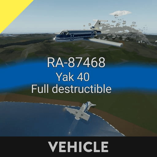 Yak 40 Chermeshanka air (Destructible) — Stormworks: Build and Rescue Steam Workshop preview image