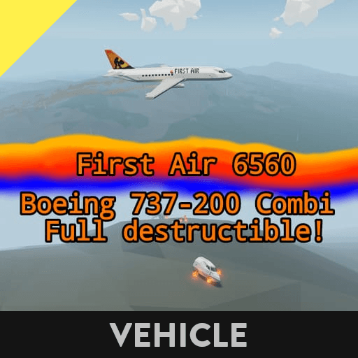 Boeing 737-200 Combi First Air (destructible) — Stormworks: Build and Rescue Steam Workshop preview image