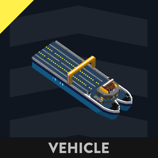 N.S VEX (Light Cargo Boat Armed with Weapons) — Stormworks: Build and Rescue Workshop preview
