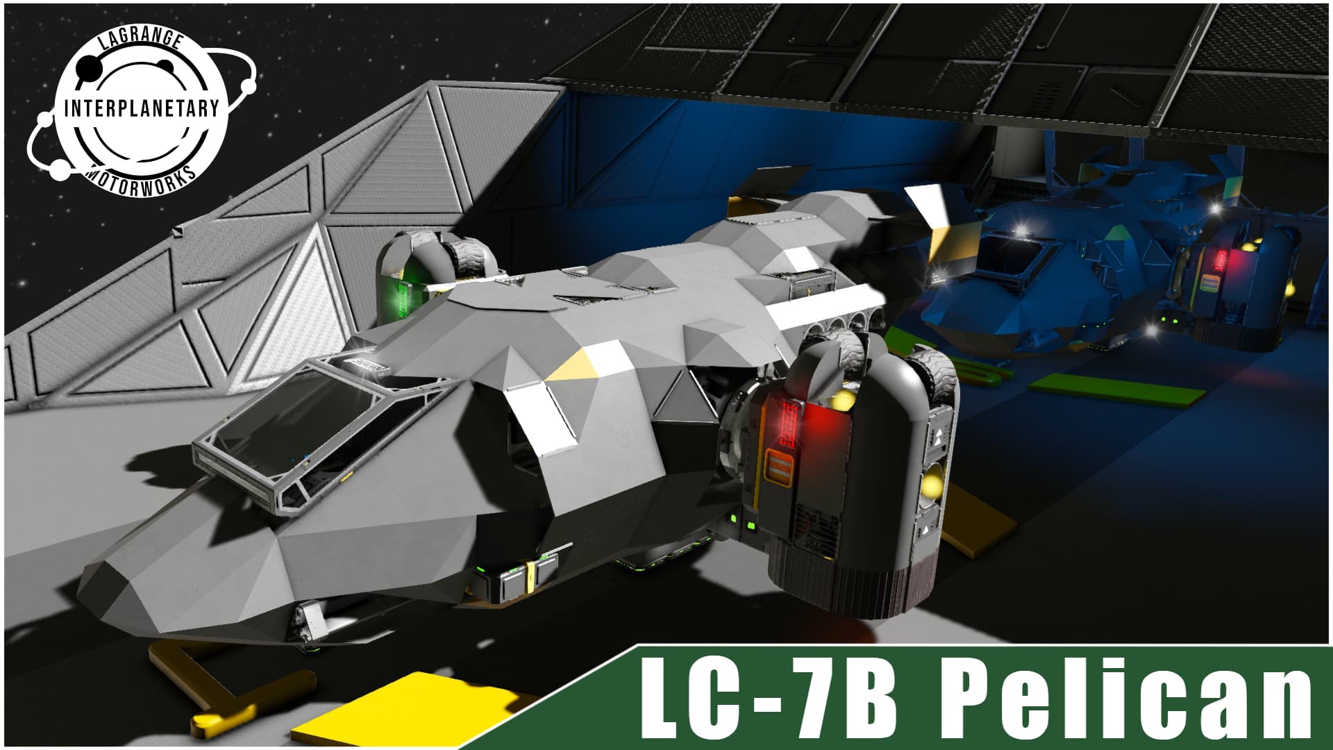 LIM LC-7B Pelican | Survival-Ready Dropship — Space Engineers Steam Workshop preview image