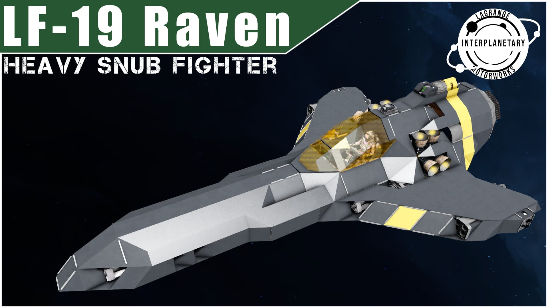 LIM LF-19 Raven | Survival-Ready Snub Fighter — Space Engineers Steam Workshop preview image