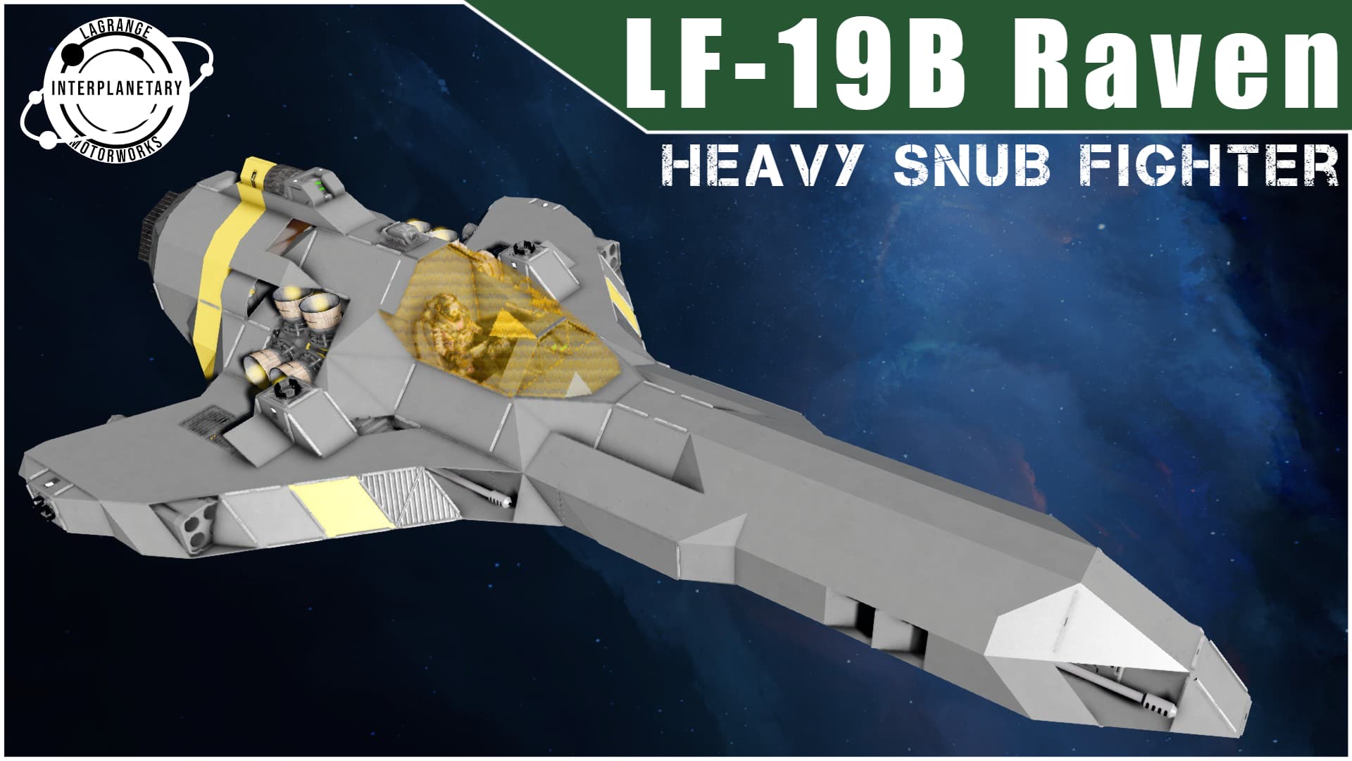 LIM LF-19B Raven | Survival-Ready Snub Fighter — Space Engineers Steam Workshop preview image