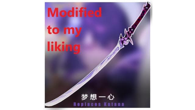 (Modified) 原神 Genshin - Raiden Ei -  梦想一心 太刀 Musou Isshin(Katana) — Left 4 Dead 2 Steam Workshop preview image