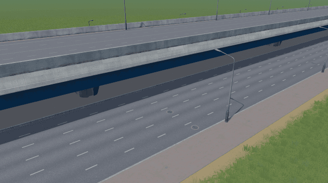 12 Lane Arterial Road without Middle Lights — Cities: Skylines Workshop preview