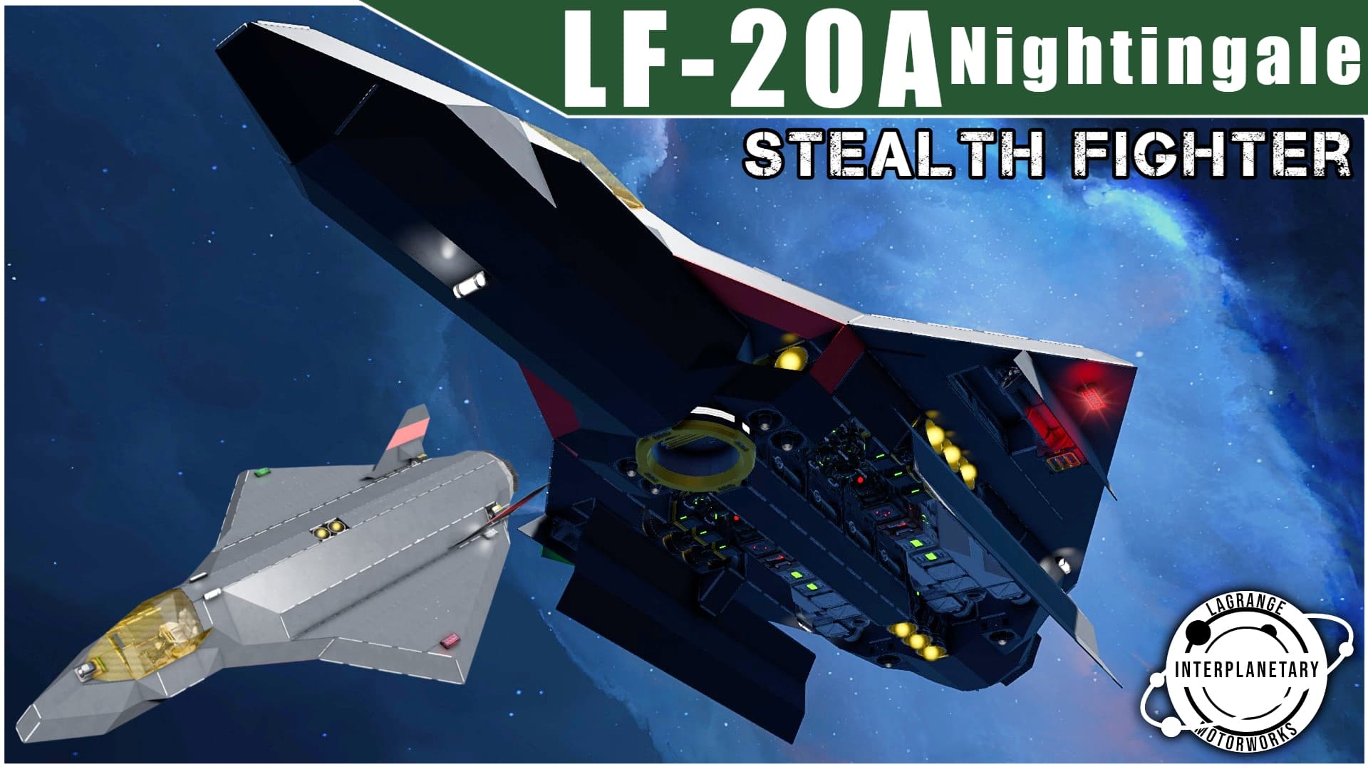 LIM LF-20A Nightingale | Next-Generation Stealth Fighter — Space Engineers Steam Workshop preview image