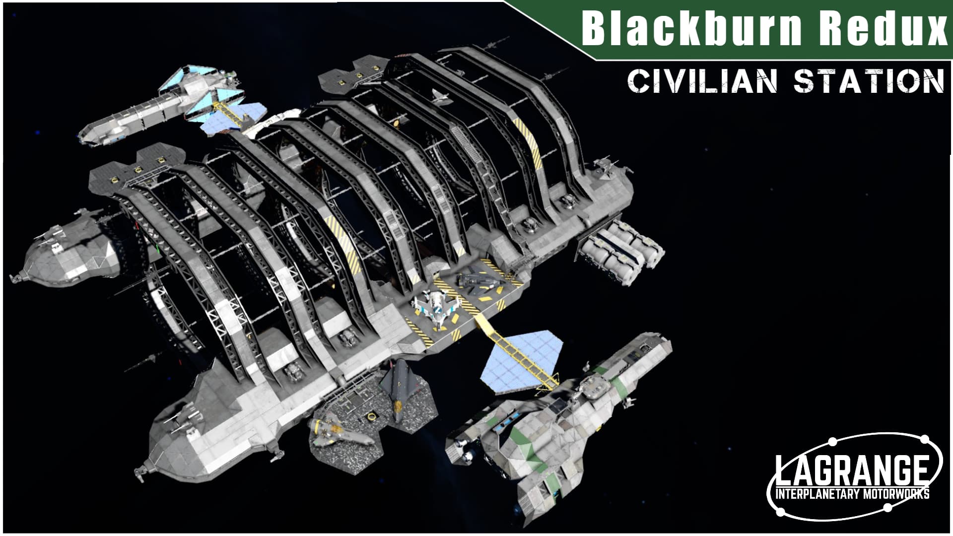 LIM Blackburn Outpost Redux | Survival-Ready Modular Station — Space Engineers Steam Workshop preview image